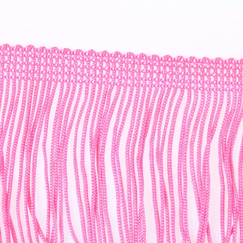 HEARTWISH Fringe Trim Lace Polyerter Fibre Tassel 4inch Wide 10 Yards Long for Clothes Accessories Latin Wedding Dress DIY Lamp Shade Decoration Black - Image 3